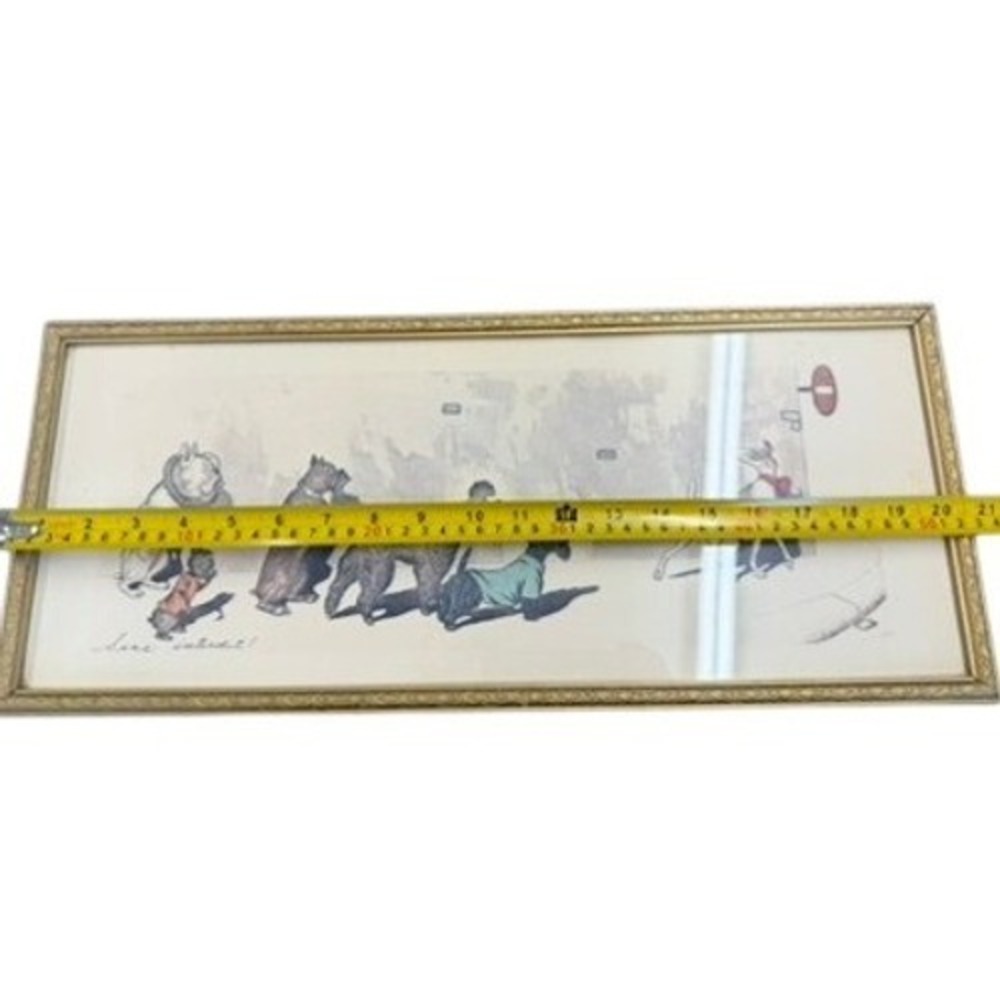 Boris O'Klein Sens Interdit Dirty Dogs of Paris Framed Lithograph Print RARE! - Picture 11 of 12